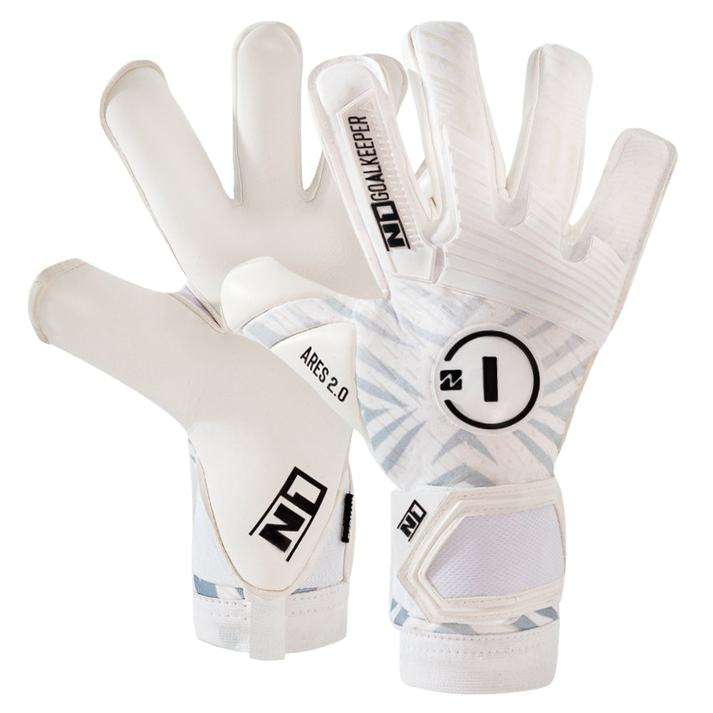 N1 Goalkeeper Ares 2.0 All White UGT+II – N1 Goalkeeper Gloves USA